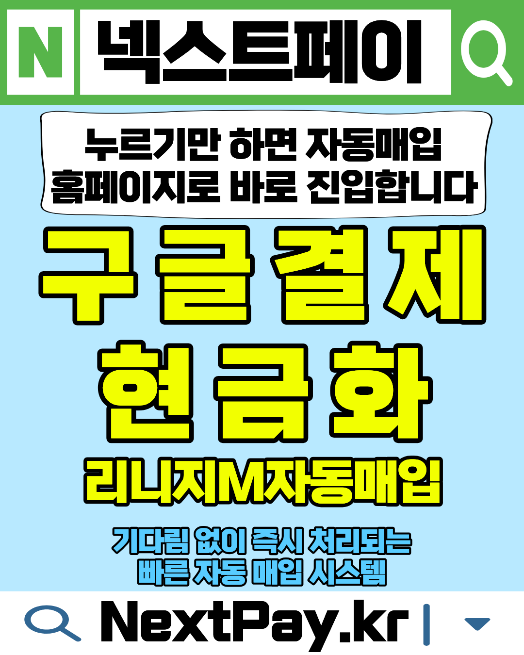 넥스트페이 정보이용료현금화 자동매입 실제 진행 후기 이미지